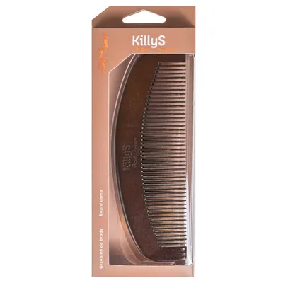 Obrázek produktu pro KillyS For Men Beard Comb, Drewniany grzebień do brody