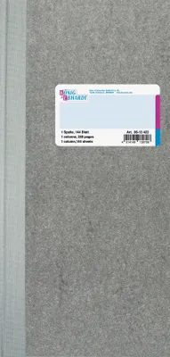 Produktbild von König & Ebhardt 8613423 Spaltenbuch 2/3 A4 1 Spalte, 32 Zeilen grau