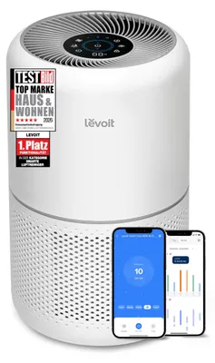 Produktbild von Levoit Core 300S Luftreiniger Allergiker mit APP, Auto-Modus, bis 50㎡, Weiß