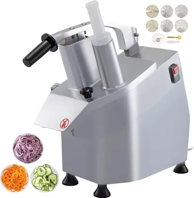 Obrázok produktu pre Elektrický krájač zeleniny 550 W - multifunkčné strúhadlo a krájač so 6 kotúčmi