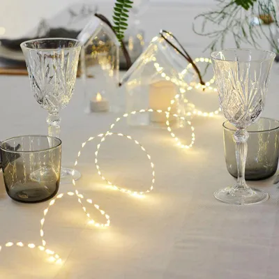 Produktbild von Sirius Home 30904, Leichte Dekorationskette, Gold,Transparent, IP20, 300 Lampen, LED, Warmweiß