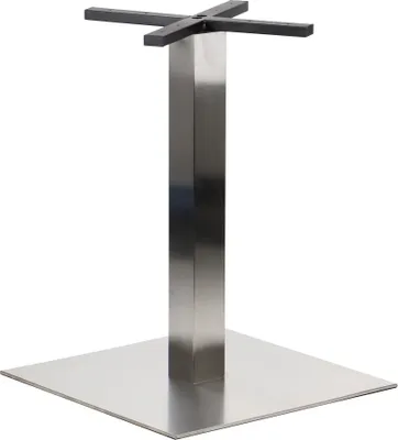 Obrázek produktu pro Nerezová podnož stolu SH-3002-7/S, do kanceláře, hotelu, restaurace, 55x55x72,5 cm, broušená nerezová ocel