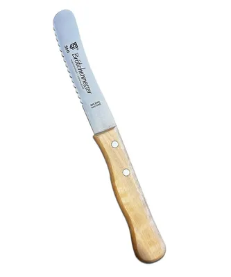 Produktbild von SMI Brötchenmesser Brötchenmesser Wellenschliff Buchenholz Frühstücksmesser Buckelsmesser