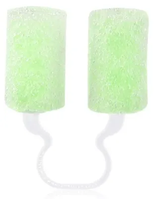 Imagen del producto de INF Clip nasal de espuma en forma de U 10 unidades - Dilatador nasal verde para mejorar la respiración y anti-ronquidos