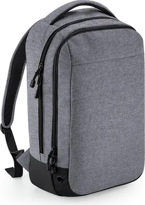Produktbild von BagBase BG545 | Athleisure Sports Backpack - Farbe: Grey Marl/Black - Größe: 30 x 50 x 18 cm