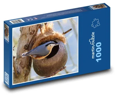 Obrázok produktu pre Puzzle 1000 Brhlík pri Vtáčej Búdke - martinpuzzle