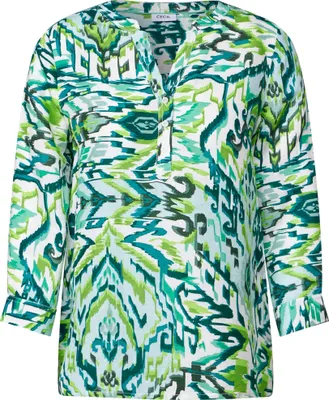 Produktbild von LINEN_LI/CV_Multicolor Blouse 36250 green lagoon Größe M
