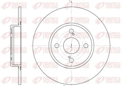 Produktbild von 2x REMSA Bremsscheibe 6900.00 hinten für TOYOTA COROLLA Compact (_E11_) 265 9mm