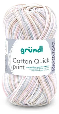 Produktbild von Gründl Baumwolle quick print,50g/125m,100% Baumwolle,Farbverlauf 233