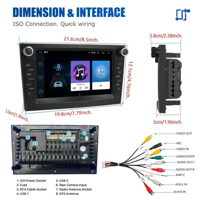 Produktbild von Autoradio – 7-Zoll HD IPS Touchscreen-System mit kabellosem CarPlay und WLAN-Navigation