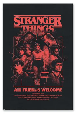 Produktbild von Stranger Things 5 Poster All Friends Welcome 61 x 91,5 cm
