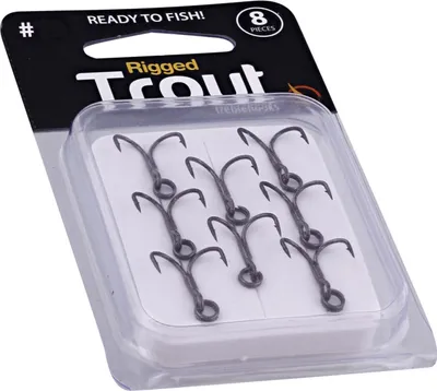 Produktbild von Westin Rigged Trout Treble Hooks Black - 8 Drillingshaken, Größe:8