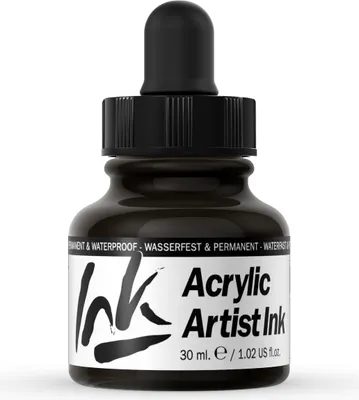 Acrylic Artist Inks Vallejo 60024 Black Pearl 30ml Airbrush Tinte