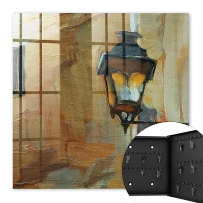 Produktbild von Metall Schlüsselkasten 30 x 30 cm - schwarzer Schlüsselschrank zur Wandmontage - wandhängende Schlüsselbox mit Tür - rechts öffnend - Schlüsselaufbewahrung für Flur - Büro - Arbeitszimmer - Werkstatt - Garage - Retro-Lampe