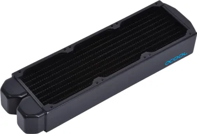 Produktbild von Alphacool 14438, Radiator, Kupfer, Stahl, Schwarz, 1/4", 80 mm, 286 mm