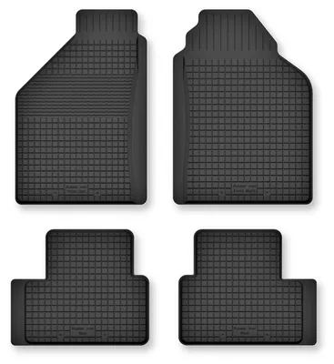 Image de Tapis de sol en caoutchouc pour FIat Punto I 1992-1999 (hayon) – 4 pièces, noirs, semi-universel, adapté