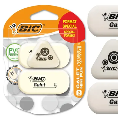 Obrázek produktu pro Gumka Galet+Mini Fun BIC blister 2+1szt