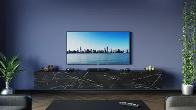 Tv Lowboard 360 cm Marmor Schwarz