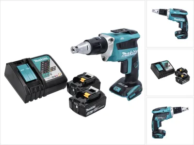 Immagine prodotto di Avvitatore a batteria senza spazzole Makita DFS 452 RG 18 V + 2 batterie da 6,0 Ah + caricabatterie