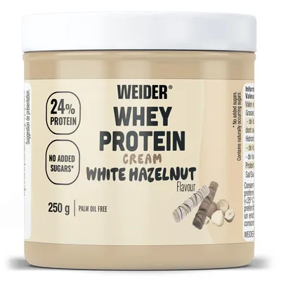 Produktbild von Weider Whey Protein Cream (250g) White Hazelnut - Funktionelle Lebensmittel - Protein Aufstriche