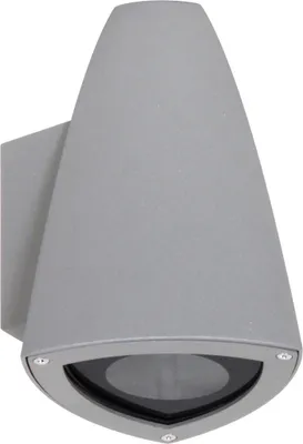 Produktbild von LED Downlight für Innen und Außen, LED-Wandleuchte Aluminium grau