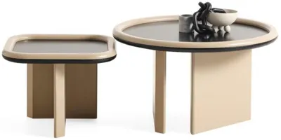 Produktbild von Wohnzimmer Couchtische Modern Neu Rund Beige Minimalismus Stilvoll
