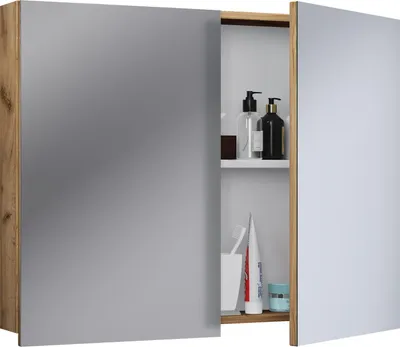Image de VCM - Miroir d'armoire Badinos 59x60 cm H. 59 x B. 60 x T. 12 cm
