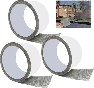 Obrázok produktu pre Opravná páska na sieťky proti hmyzu 5 m, 50 mm, 3-dielna