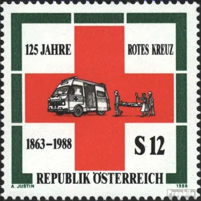 Produktbild von Briefmarken Österreich 1988 Mi 1920 (kompl.Ausg.) gestempelt 125 Jahre IRK