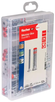 Obrázek produktu pro fischer Meisterbox s dutinovými zátkami DuoHM TX 52 ks.