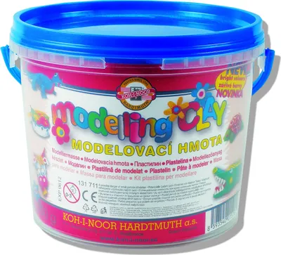 Produktbild von KOH-I-NOOR Set of Modelling Clay Modelliermasse für Kinder 700 g