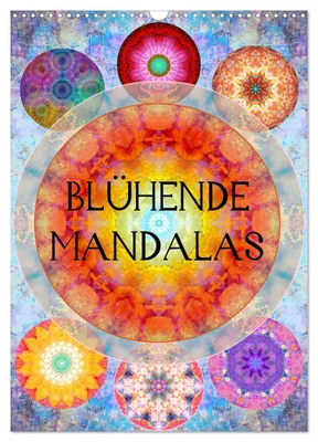Produktbild von Blühende Mandalas (Wandkalender 2027 DIN A3 hoch), CALVENDO Monatskalender
