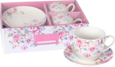 Produktbild von 2 x Kaffeetasse und Untertasse 250 ml Livello Porzellan Kaffeeservice