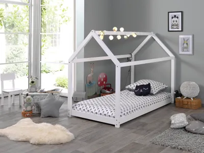 Produktbild von Vipack Hausbett Liegefläche 90 x 200 cm weiß