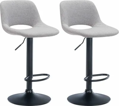 Immagine prodotto di set di 2 sgabelli da bar eleganti - sedie da pranzo - comfort regolabile e girevole a 360°