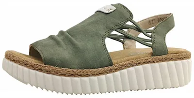 Immagine prodotto di Sandali da donna Rieker, modello alto, colore verde, ideali per il tempo libero