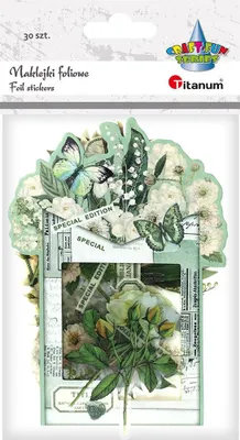 Immagine prodotto di Adesivi floreali in foil 30 pezzi Titanum