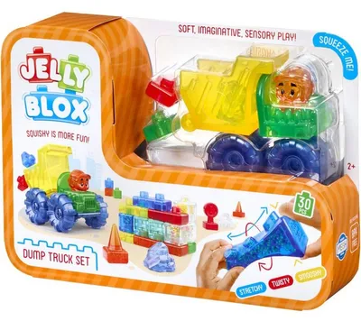 Imagen del producto de Juego de camión volquete Goliath Jelly Blox, set de construcción, a partir de 2 años, 30 piezas