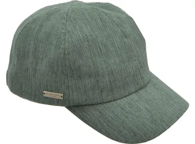 Seeberger melierte unifarbene Baseball Cap in grün