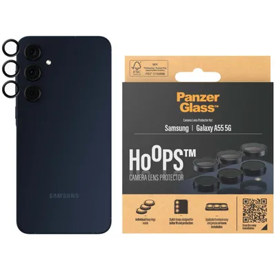Immagine prodotto di PanzerGlass ® Hoops® Nero Protezione lente fotocamera Samsung Galaxy A55 5G