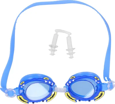 Immagine prodotto di Occhialini da nuoto per bambini, regolabili, occhiali antiappannamento con disegni animati per bambini e bambine (blu)
