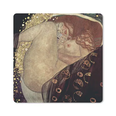 Produktbild von MuchoWow® Mauspad Mousepad Danaë - Gustav Klimt 20x20 cm - Mousepads - Maus Mat - Pad - Mausunterlage - Desk Mat - Bureauartikeln