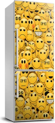 Produktbild von Tulup Kühlschrankdekoration - 70x190 cm - Aufkleber auf dem Kühlschrank - Emoticons