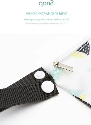 Produktbild von Wasserfeste Windelbeutel-Taschen - 3 Stück wiederverwendbare Windeltaschen für Babys - wasserdicht und mit Reißverschluss - ideal für unterwegs