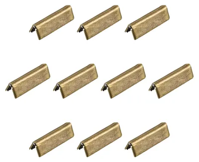 24 Gürtelschnallen-Spitzenverbinder, 21 mm, braun