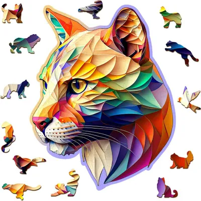 Immagine prodotto di Puzzle di HOLZSTADT - Cougar colorato