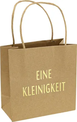 Produktbild von Elegante Geschenktüten mit Aufschrift Eine Kleinigkeit Geschenkverpackung, 6 Stück