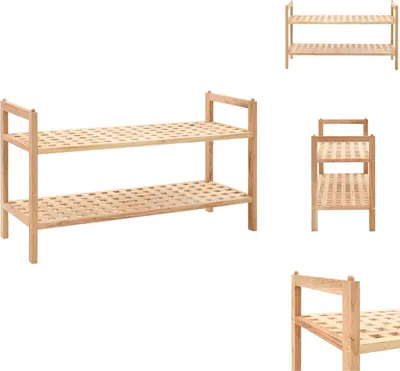 Obrázek produktu pro vidaXL Botník z ořechového masivu 69x26x40 cm - Botníky a skříně