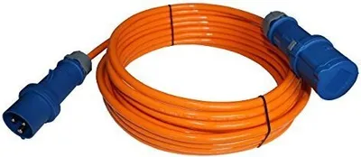Produktbild von CEE Camping Caravan Verlängerung H07BQ-F PUR MENNEKES IP44 3G1,5 / 3G2,5 5-50m, Querschnitt:3x2.5mm², Länge:50m