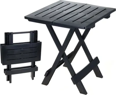 Produktbild von Kunststoff Klapptisch ADIGE 45 x 43 cm - anthrazit - Garten Beistelltisch klappbar